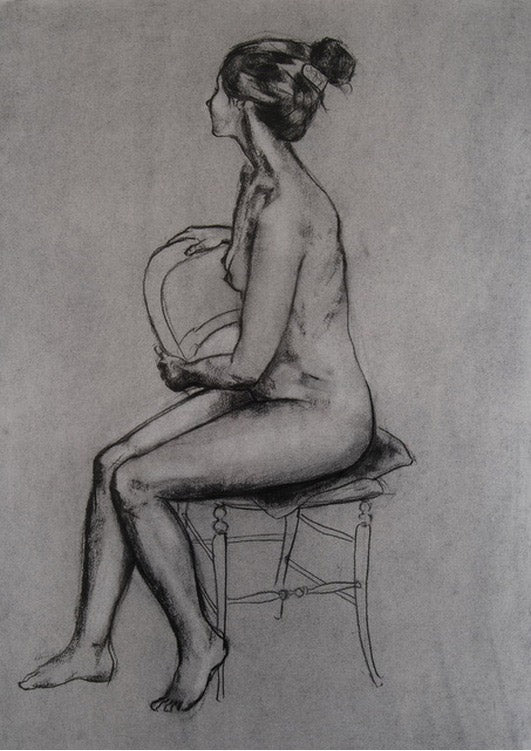 Charcoal drawing