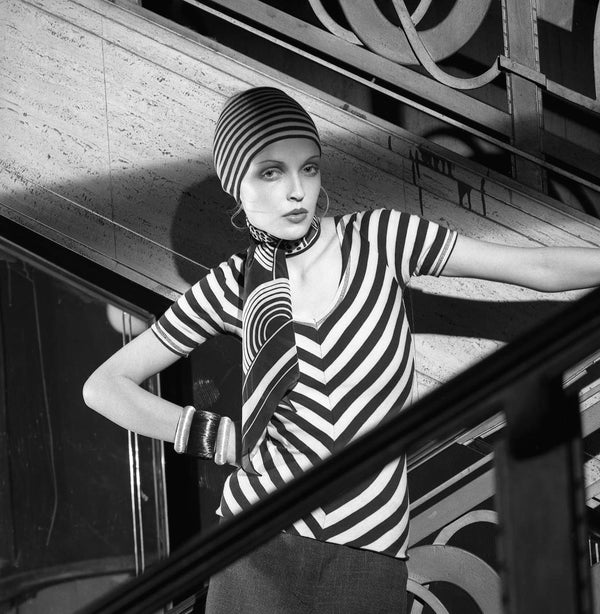 Biba fashion on stairs